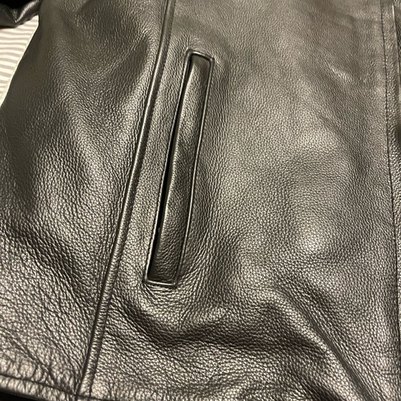 ZIR LEATHER MOTORCYCLE JACKET 3X - Picture 4 of 12